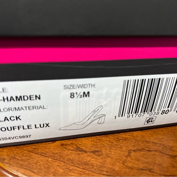 Vince Camuto Black Slingback Heels - Picture 4 of 6